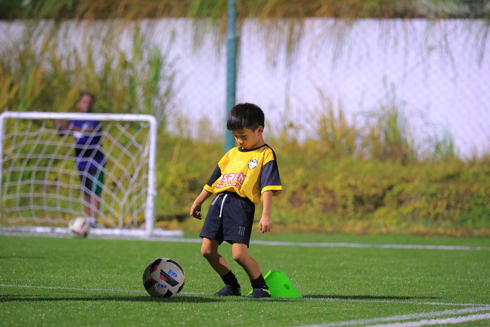 Practice with training cone